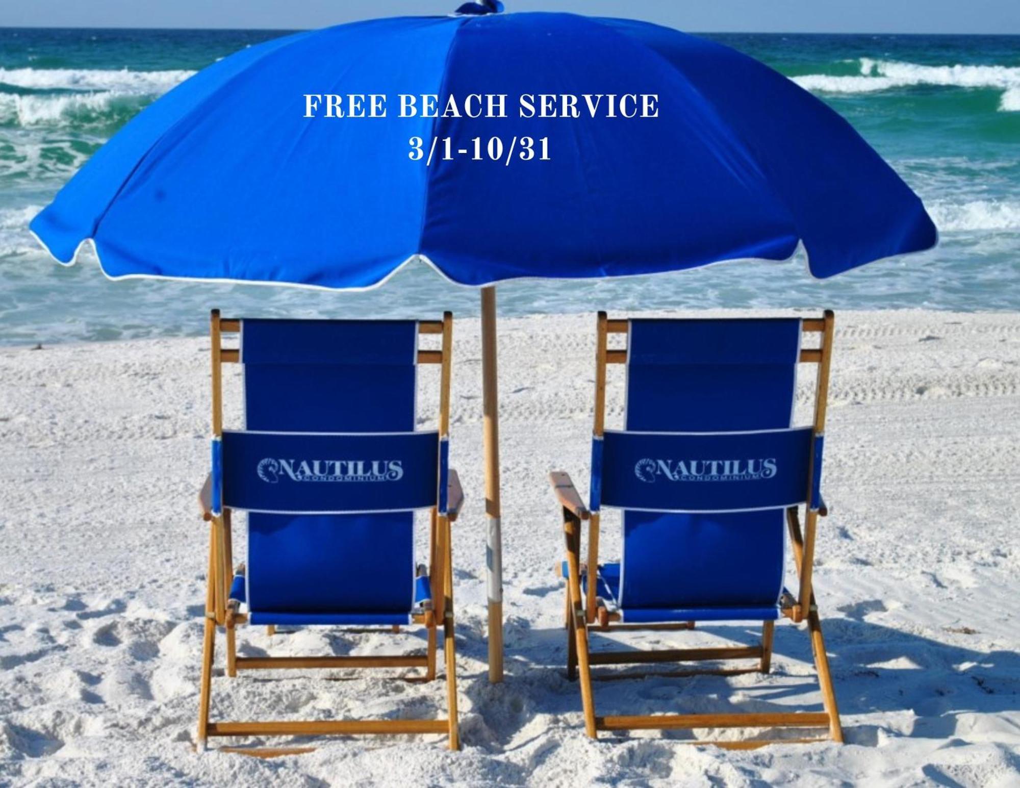 Nautilus 2408 Gulf View 2 Bedroom 4Th Floor Free Beach Service Fort Walton Beach Esterno foto